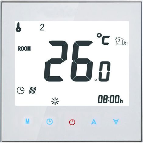 royaluxe -16A 95-240V écran LCD Programmable hebdomadaire T-ouch écran Thermostat de chauffage électrique régulateur de température ambiante (1/5)