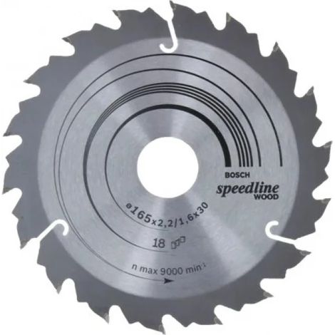 PRO Sega circolare in legno, 165 x 2,2 x 30 mm, T18