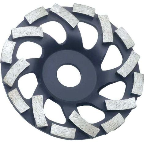 Disque Diamant Abrasif 125 à Meuler le Béton. Meule Abrasive pour Poncer Béton, Pierre, Granit