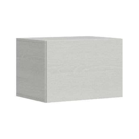 Casier murale porte battante frêne blanc Ela L60xH40xP40