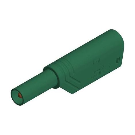FICHE BANANE MÂLE DE SÉCURITÉ Ø DE LA BROCHE: 4 MM SKS HIRSCHMANN LAS S G 934099104 VERT 1 PC(S) (1/2)