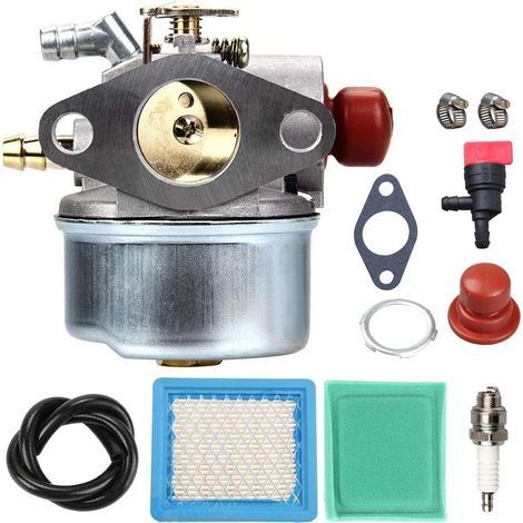 Kit di regolazione carburatore + filtro aria S-giant Liyyoo 640025A per Tecumseh 640135A 640004 640014 640025 640017 640117 640104 OHH50 OHH55 OH60 OH65 motore 5.5HP tosaerba idropulitrice tosaerba ne (1/5)
