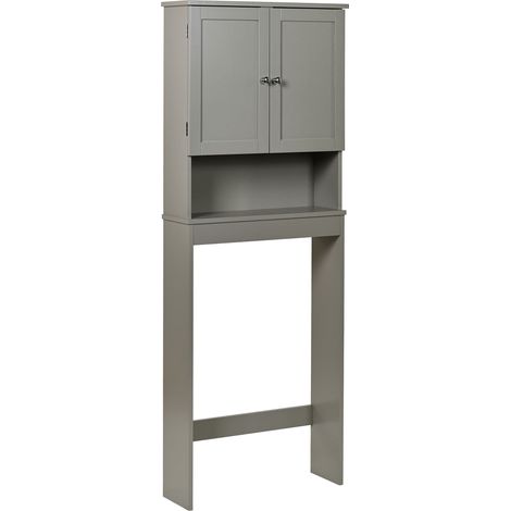 Mobile da bagno a colonna in MDF con ripiani, grigio, Atjoni (1/5)
