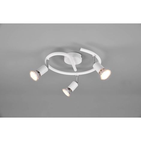 PLAFONIERA PARIS 3 LUCI GU10 BIANCO D. 28