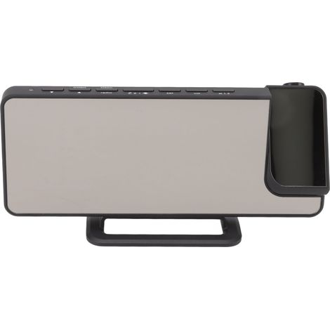 Réveil numérique projecteur radio grand miroir LED affichage température humidité pour chambre plafond (1/5)