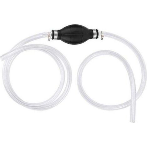 Pompe manuelle de transfert d'eau, siphon, transfert de carburant, portable, pour stations d'eau, essence, solvant, diesel liquide, gaz, avec tuyau de 2 m. (1/4)