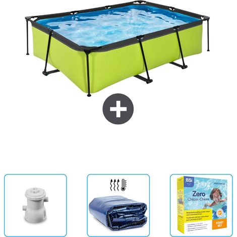 Exit Pool Rechteckig - 220x150x65 cm - 4-teilig SCB70 (1/4)