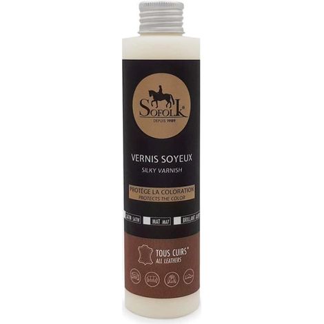 SOFOLK - Vernice Setosa per Pelle: Protegge la Colorazione e la Fioritura. Evita l'accumulo prematuro (200ml - lucido) (1/5)