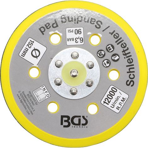 BGS plato de velcro para art. 3290 / 8688 Ø 152 mm - 8688-23 (1/2)