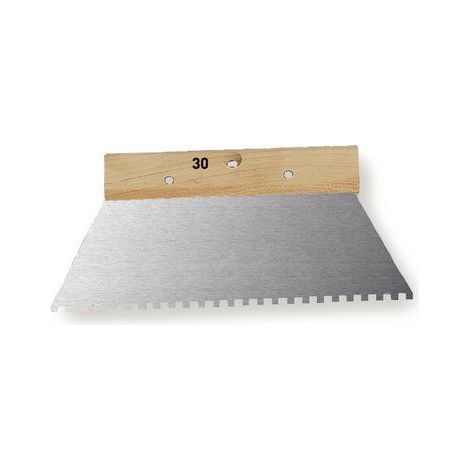 Spatule à colle 30 cm avec manche bois – Lame en acier verni - Mondelin