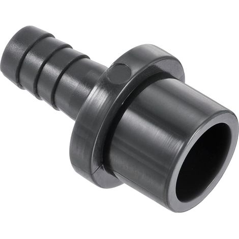 PVC Tuyau Raccord 10mm Barbe Droit Tuyau Joint OD 20mm Noir 1 Paquet, Eau Tube Connecteur, Appliquer à Extérieur Jardin Piscine (1/5)
