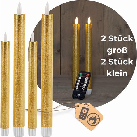 4x Novaliv LED-Kerze  Echtwachskerzen (1/5)