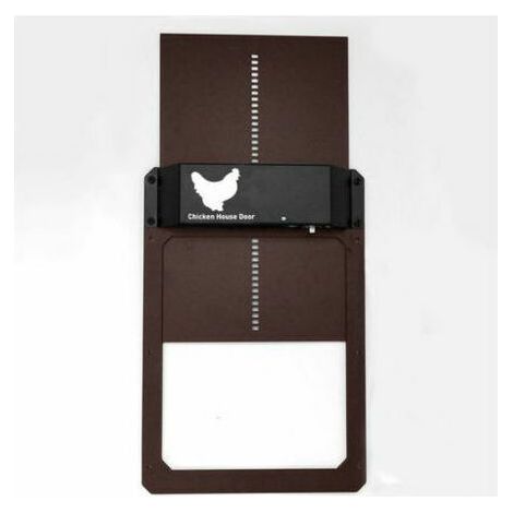 Porte de poulailler automatique solaire en plastique renforcé - Porte automatique de poulailler alimentée par batterie (1/4)