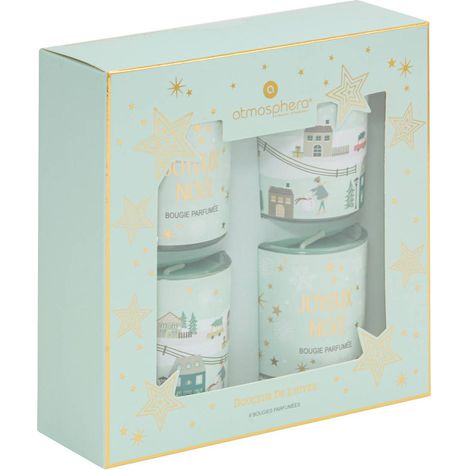 Coffret de 4 bougies parfumées Elvi - Atmosphera créateur d'intérieur (1/5)