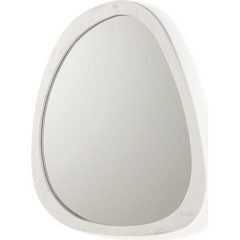 Miroir 101x3x79 Verre/Bois Blanc (1/3)