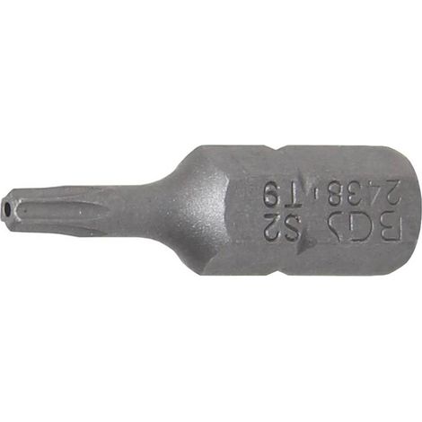 Embout Torx T9 25 mm - 6,3 mm (1/4) Profil T avec Perçage - Précision et Compatibilité, Acier - D-Work (1/5)