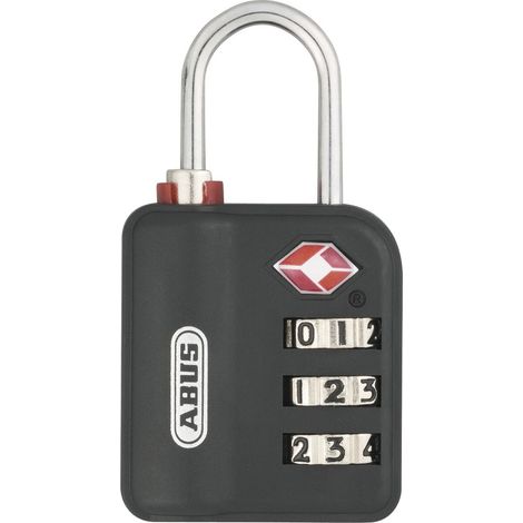 ABUS Lucchetto per bagagli 147TSA/30 B conf da 12 pz nero (1/4)