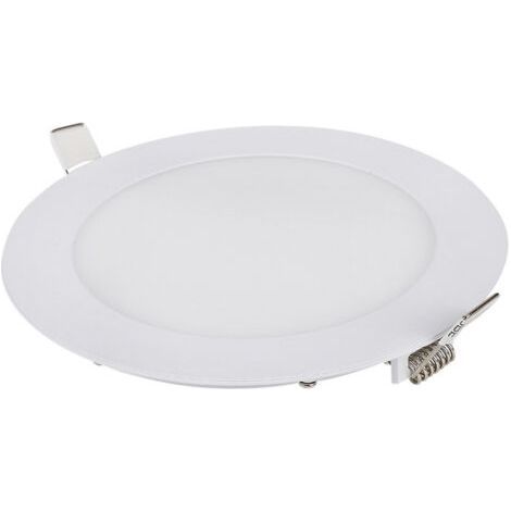 Lot de 6 Spot Led Encastrable Dimmable, 9W 6000K Blanc Naturel, IP65 Plafonnier Led Salle de Bain, Spot Led Extra Plat 35mm, Diamètre du Trou Φ130-135mm, AC 230V Éclairage de Plafond Pour le (1/4)