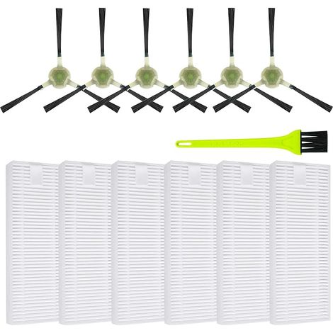 Accessoires Filtre pour Lefant M210P / M210 Pro, 6 Filtre Hepa 6 Brosses Latérales Robot Aspirateur Pièces de rechange (1/5)