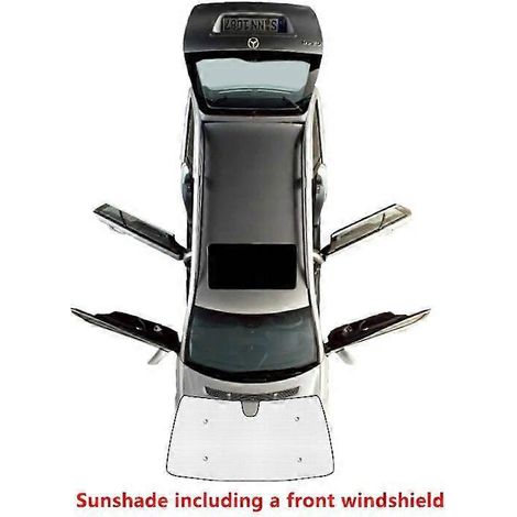 Accessoires pour Fiat Freemont et Dodge Journey JC JCUV (2009-2020) : pare-soleil de pare-brise, protection UV, visière pour vitres latérales (à partir de 2018). Pare-brise avant. (1/5)