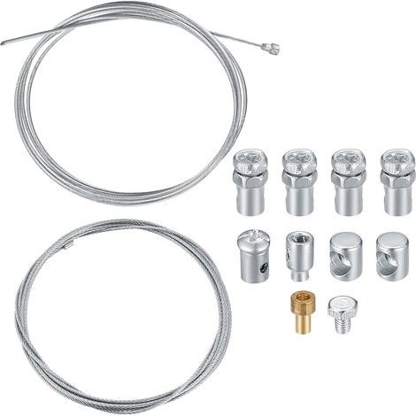 Kit de Réparation de Câble d'Accélérateur Universel, Câble de Gaz Accélérateur, Câble de Frein, Câble dérailleur et Embrayage, avec vis de Fixation (1/5)