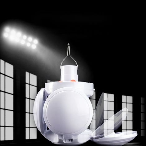 Lampe de camping solaire, haute luminosité, économie d'énergie, bande lumineuse LED portable d'extérieur avec crochet, adaptée à la pêche et aux situations d'urgence. (1/5)