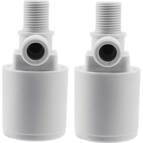 2x Réservoir d'eau solaire, tour d'eau, piscine, contrôleur de niveau d'eau automatique, vanne à bille à flotteur en plastique, interrupteur de niveau d'eau (1/5)