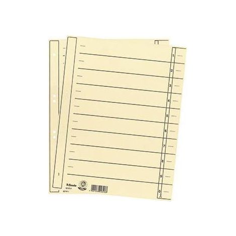 Esselte Trennblatt 621017 DIN A4 24x30cm 10/20Taben ch 100 St./Pa (1/3)