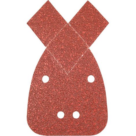 Silverline Hook & Loop Detail Sander Sheets with 2 Tips 140mm 10pk - 120 Grit