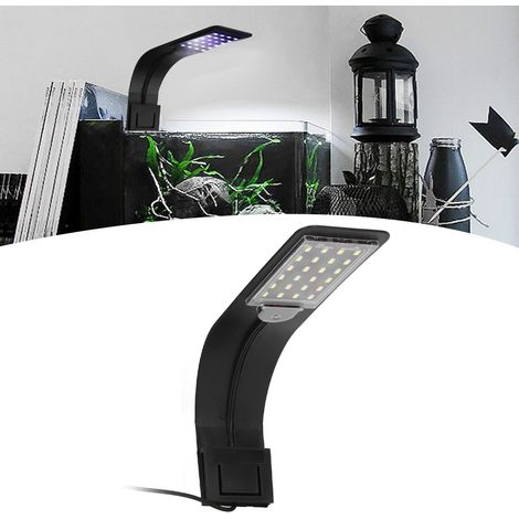 Éclairage Aquarium LED Support Lampe pour Aquariophilie Lumière pour Plantes d'Aquarium Compatible avec Prise Européenne 220V 10W - AUTRES (1/5)