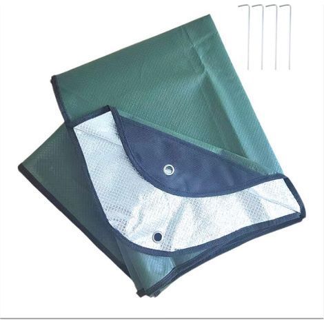 (Vert Olive) Outdoor Couverture de Survie Thermique, de réflexion, d'urgence (1/4)