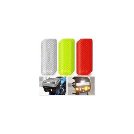 36 PCS Argent Jaune Rouge Réflecteurs Haute Visibilit, Bandes Réfléchissants Autocollante pour Casque de Sécurité pour Moto Vélo Véhicule Voiture (1/5)