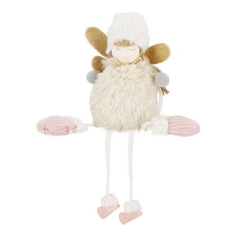 Figurka natalizia angioletto, decorazione per l'albero di Natale, bambola.