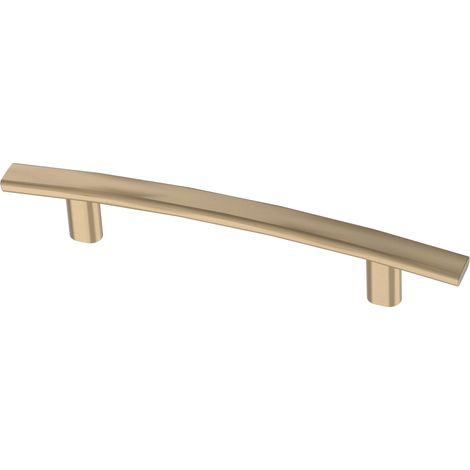 Subtle Arch (lot de 10) poignées d'armoire – Poignées d'armoire – Centre des trous de 9,5 cm – Quincaillerie bronze champagne pour porte de cuisine, tiroirs, commodes, meubles P44433 (1/5)