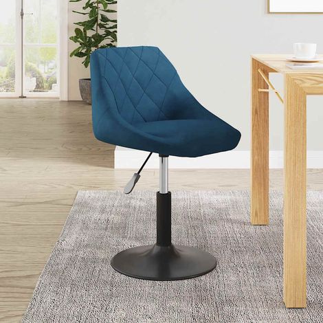 Chaise de salle à manger Bleu Velours (1/5)