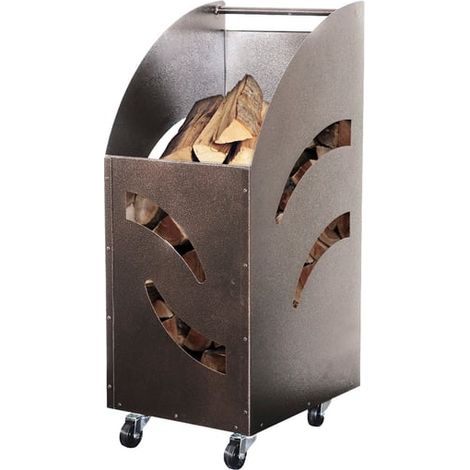Carrello Portalegna per Camino Cm 32 x 42 x 80H Made in Italy (1/3)
