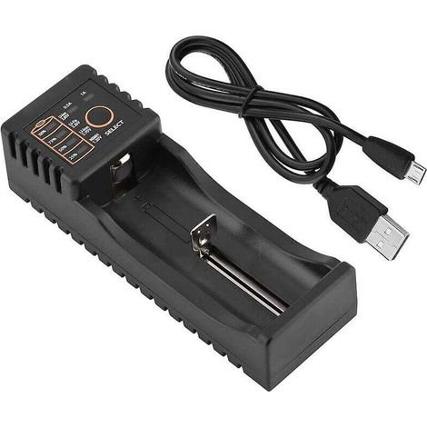 Bardusch-Chargeur de Batterie 18650, Chargeur de Batterie Universel, Chargeur Intelligent, Liitokala Lii-100 Mini Chargeur Multifonction USB 1.2V/3.7V/3V/3.85V, modèle de Batterie Compatible: 18650 (1/4)