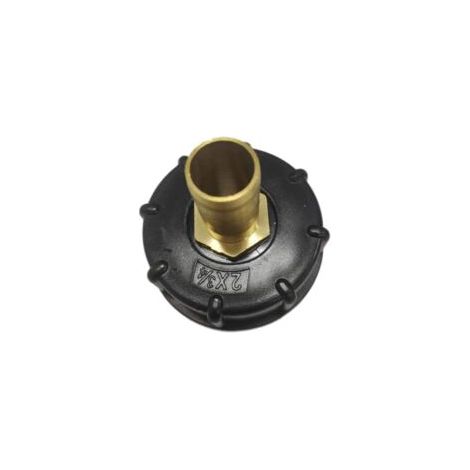 Conector rápido para depósitos de 1000 L, adaptador para múltiples depósitos, conector de manguera de latón, adaptador para depósitos IBC (25 mm) - Crezuo