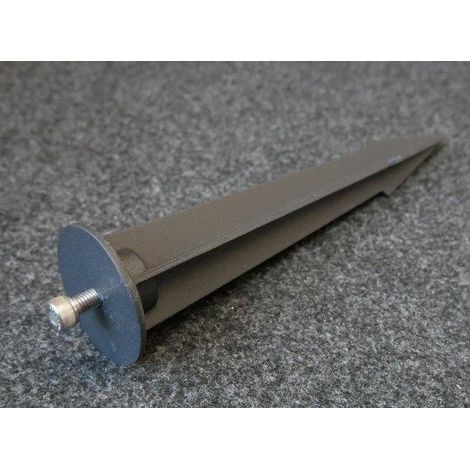 Piquet de jardin acier noir thermolaqué longueur 250mm pour projecteur de sol extérieur P&L