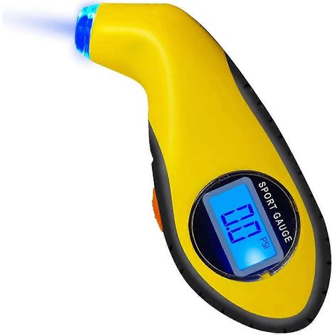 Manomètre de pression d'air de haute précision pour vélo, voiture, moto, mini-moniteur LCD rétroéclairé, anti-fuite (1/5)