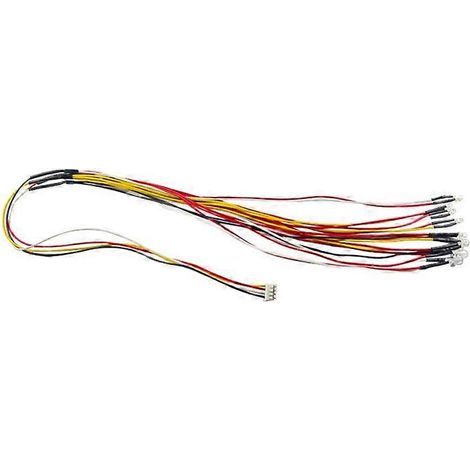 Lumière LED 10 pièces, 2 rouges, 4 jaunes, 4 blanches, éclairage polyvalent pour divers usages, pack de 10 ampoules à LED multicolores, idéal pour décorations et signalisation, couleurs vives, faible (1/5)