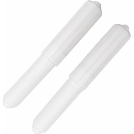 Support de rouleau de papier toilette blanc à ressort remplacement pour porte rouleau accessoire de salle de bain (1/5)