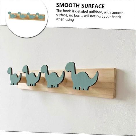 Crochet Dino mural rustique pour serviette, porte-serviette unique en forme de dinosaure, crochet de porte vintage, fixation murale en métal, décoration salle de bain ou entrée, finition vieillie, rob (1/5)