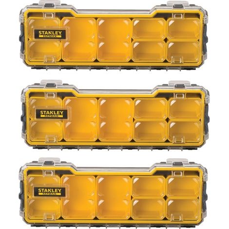 Stanley FatMax Waterproof Pro 1/3 Shallow Organiser 1-75-781 STA175781 x3