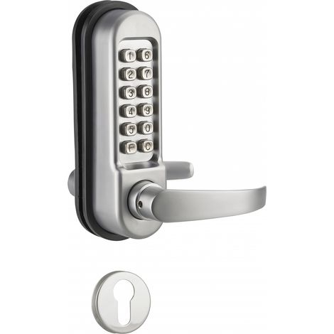Serratura a combinazione meccanica per serratura da incasso per porta interna, quadrata 7mm, cromo opaco - THIRARD