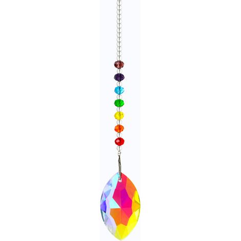 Prisme En Cristal - Suspension Goutte D'eau Multicolore - Décoration Lumineuse Fenêtre Jardin Cadeau - 1 Pièce (1/5)