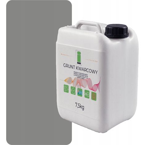 Primer al quarzo per intonaco decorativo, grigio chiaro D905, 7,5 kg (1/5)