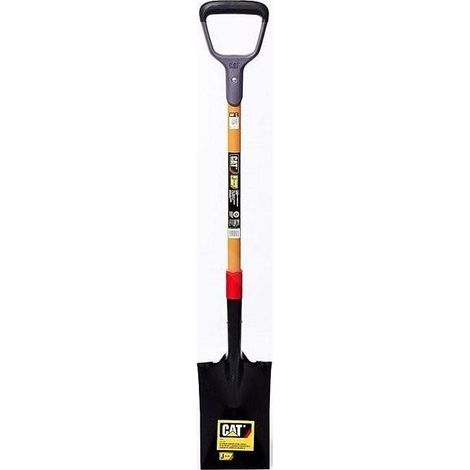 Pelle bêche droite en acier trempé – Manche en fibre de verre – Longueur totale 110 cm – SKU J10205 – CAT (1/2)