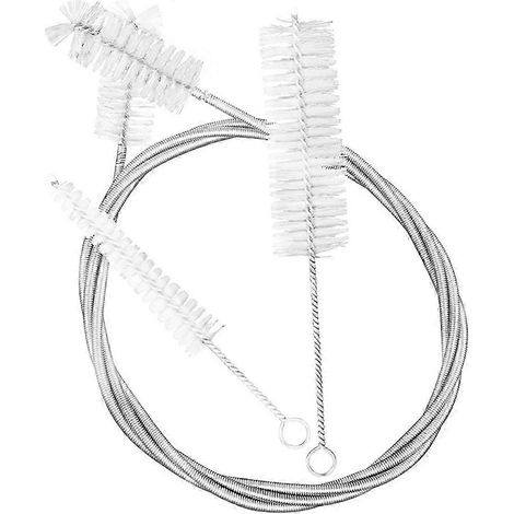Kit de nettoyage pour cor d'harmonie, trombone et trompette (3 pièces) : brosse en acier inoxydable et nylon pour instruments de musique (1/5)