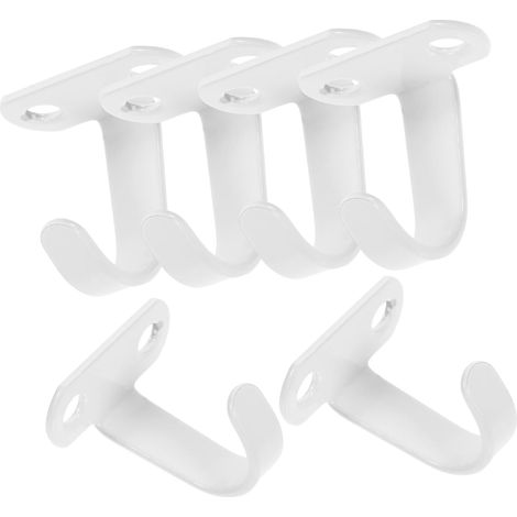 6 crochets plafond - blanc - fer - pour suspension et maison (1/5)